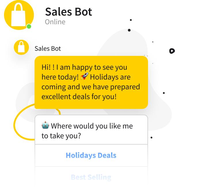 Sales chatbot template - ready-tu-use ChatBot.com template icon