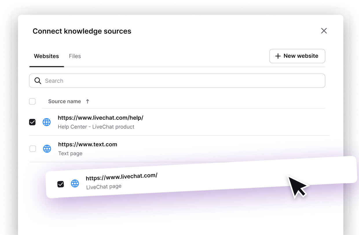 Education AI knowledge sources for student resources and campus information