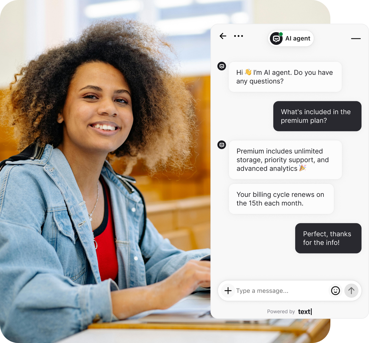 AI chatbot for subscription services managing account inquiries and customer support